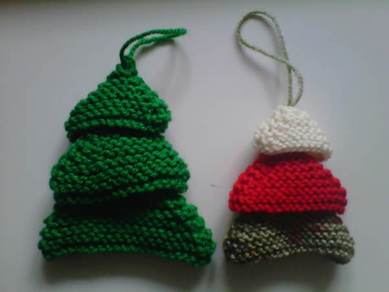 Knitted Christmas Trees