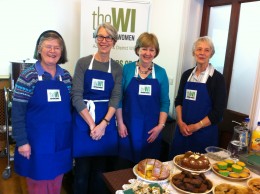 WI Members at their refreshment stall at the Fair Trade Fiesta Saturday, 26th April 2014.