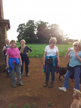 off on Trina's walk in May -