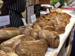 The Grumpy Bakers - new to the Market for June - with their very good bread