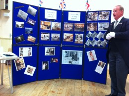 William French with his photographs