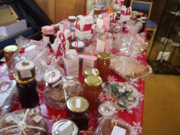 our WI stall at Adderbury's Christmas Market