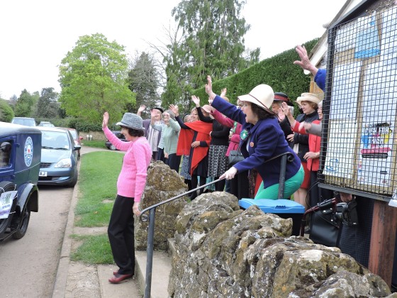 Centenary Baton send-off from Barford St. Michael and St. John members, guests and friends