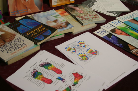 Reflexology maps, charts and diagrams