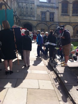 Waiting in the Quadrangle
