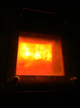 the hugely firey furnace below the rubbish at Ardley 