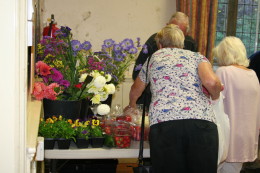 September 2015 - Mr. Anson's veg and flower stall 